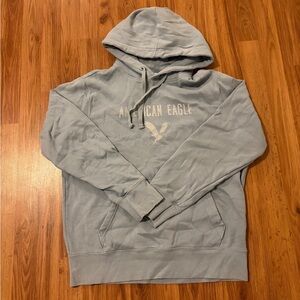 American Eagle Outfitters Pale Blue Pullover Hoodie
